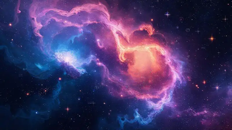 Nebulosas cósmicas vibrantes: belleza espacial abstracta