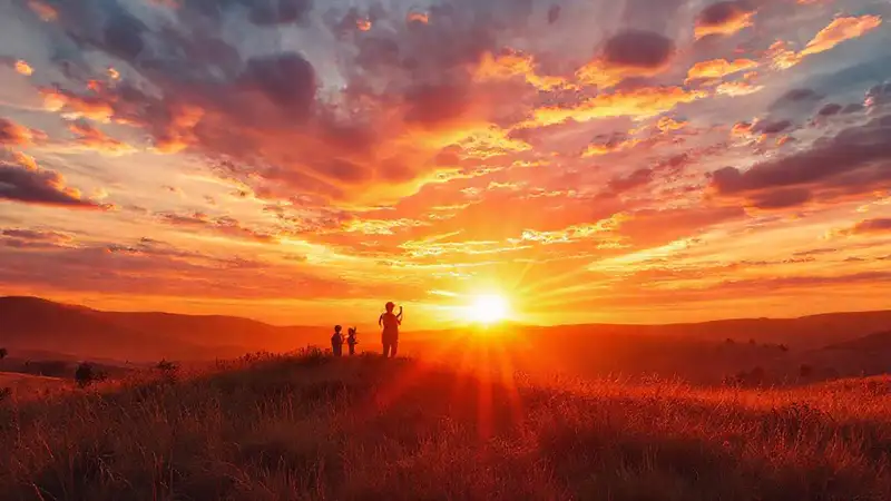 El amanecer inspira calma y esperanza