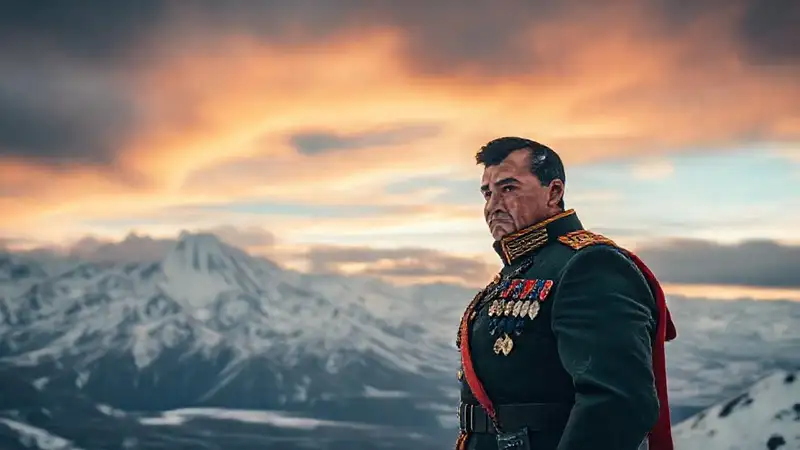 Bolívar miraba con firmeza el paisaje andino